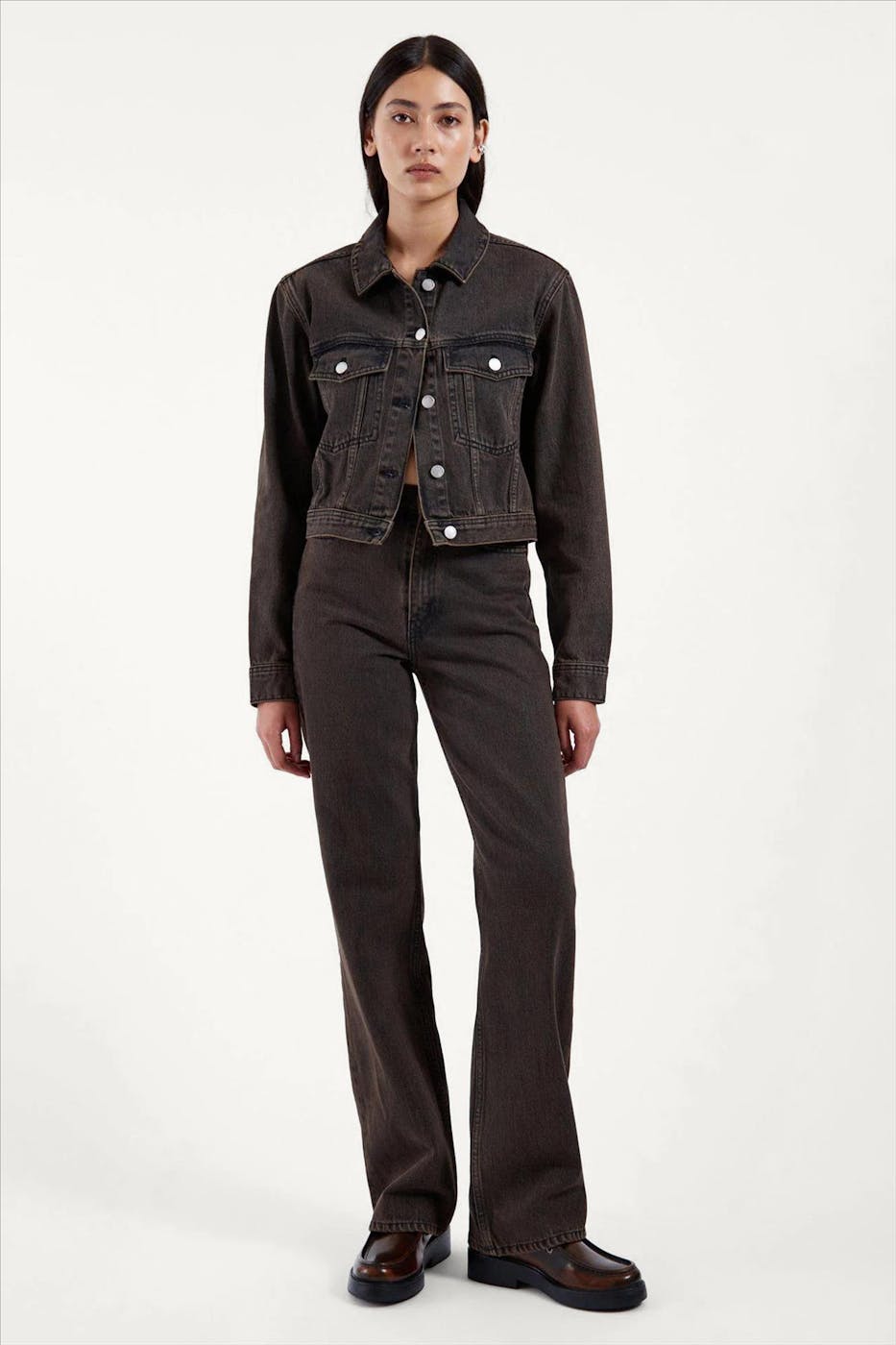 Dr. Denim - Zwart-Roeste Echo Straight jeans