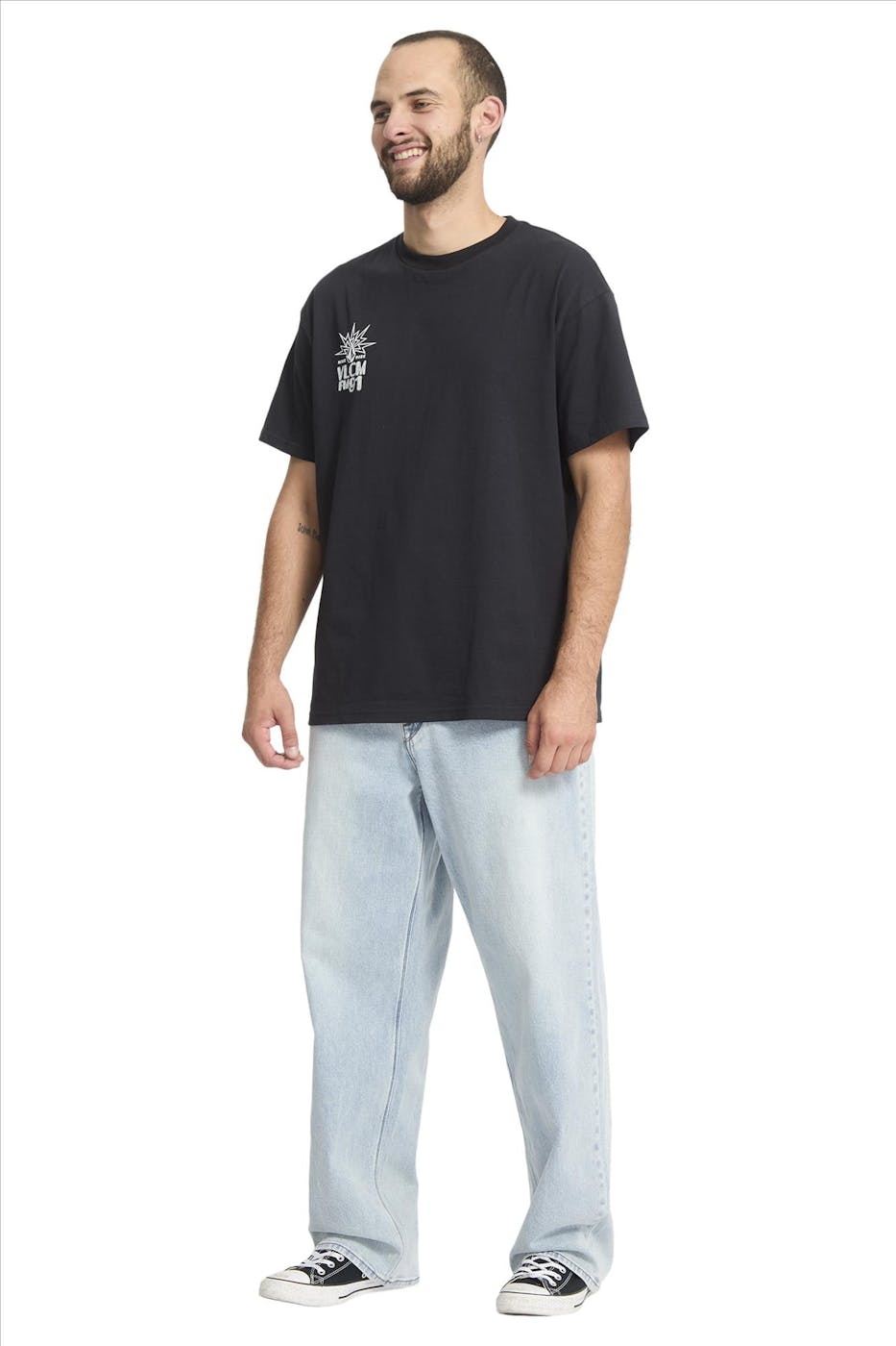 Volcom - Lichtblauwe Billow Baggy jeans