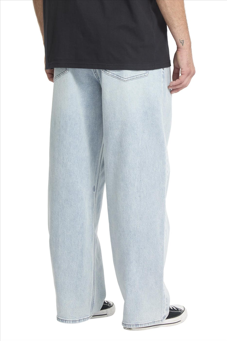 Volcom - Lichtblauwe Billow Baggy jeans