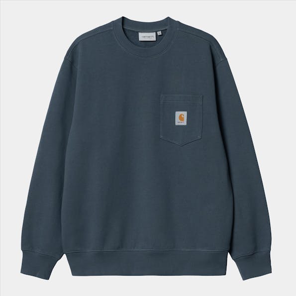 Carhartt WIP - Blauwgrijze Pocket sweater