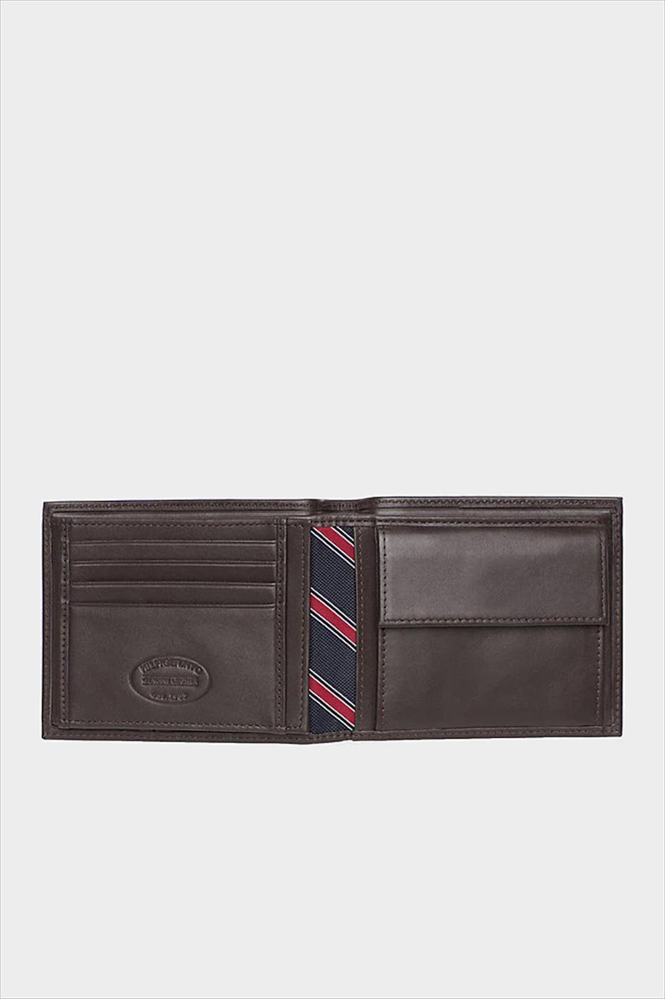 Tommy Jeans - Donkerbruine Eton CC and Coin Pocket portefeuille