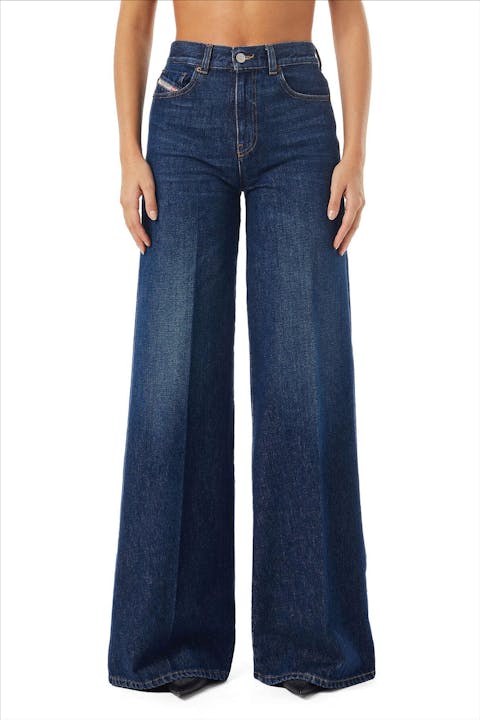 Diesel - Donkerblauwe 1978 wide flared jeans