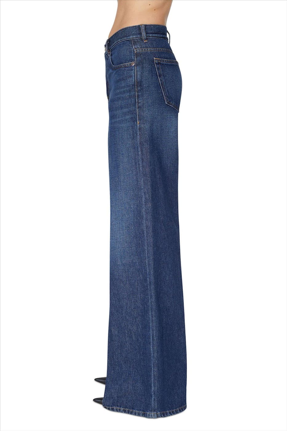 Diesel - Donkerblauwe 1978 wide flared jeans