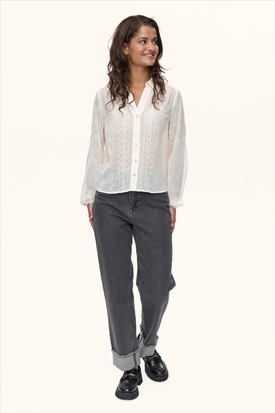 Nümph - Beige Laure blouse