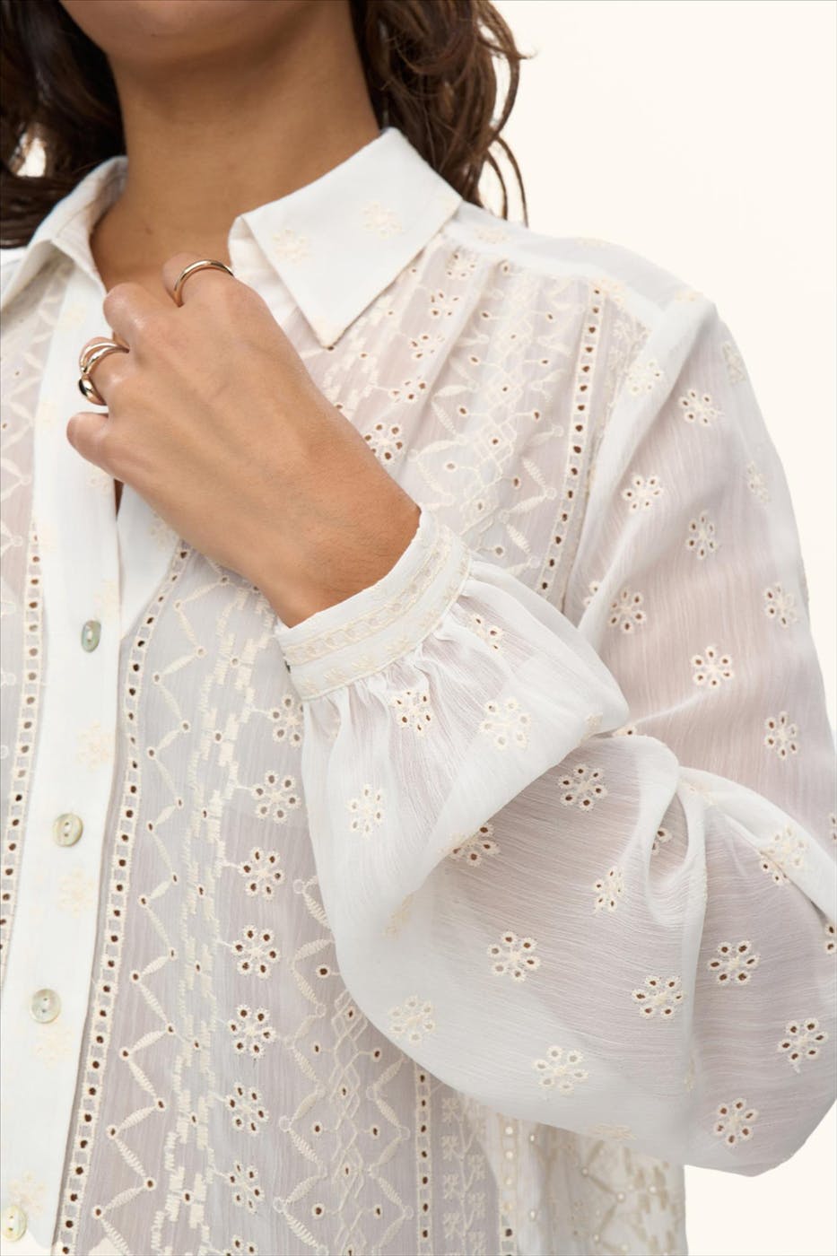 Nümph - Beige Laure blouse