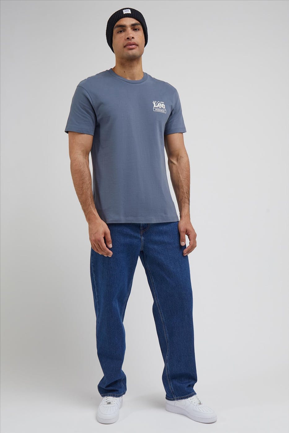 Lee - Donkerblauwe Asher Loose Straight jeans