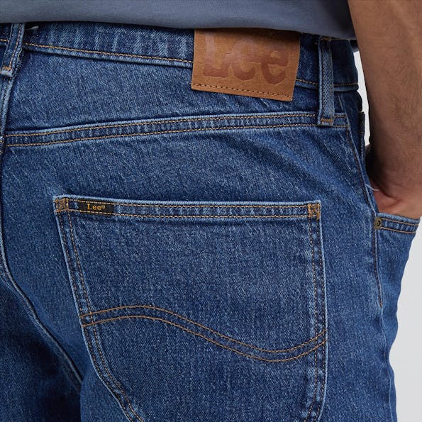 Lee - Donkerblauwe Asher Loose Straight jeans