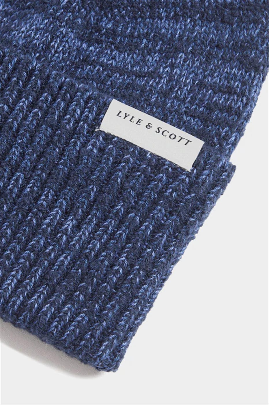 Lyle & Scott - Donkerblauwe Multi Barl muts
