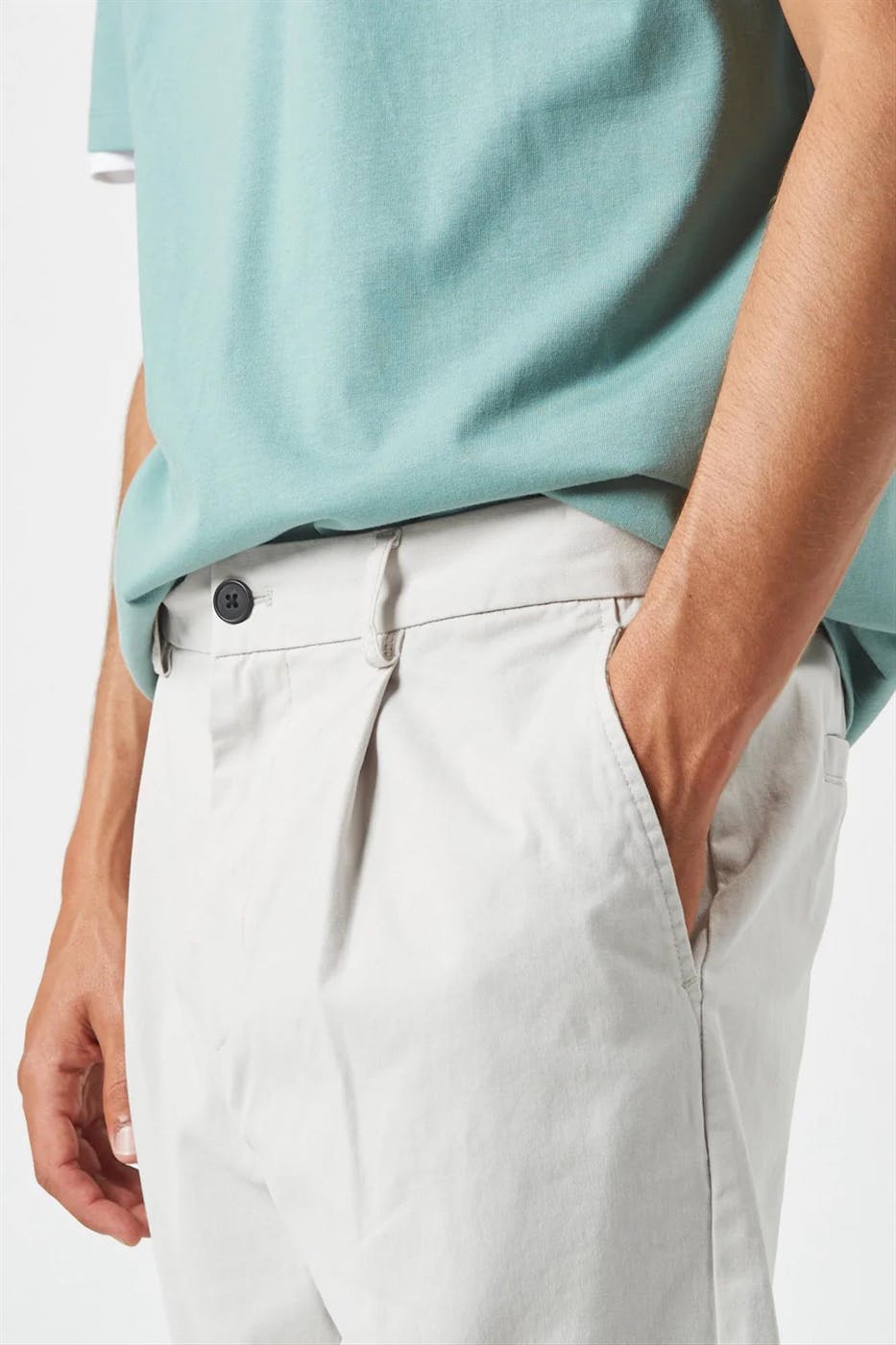 Minimum - Lichtgrijze Jalte broek