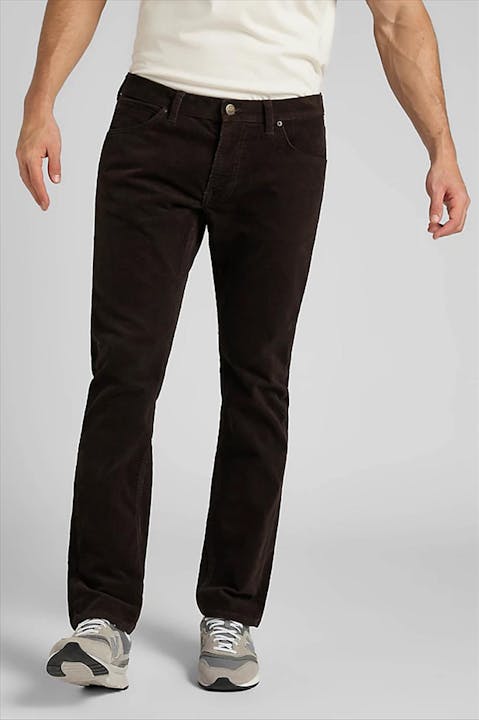 Lee - Donkerbruine Daren Regular Straight jeans