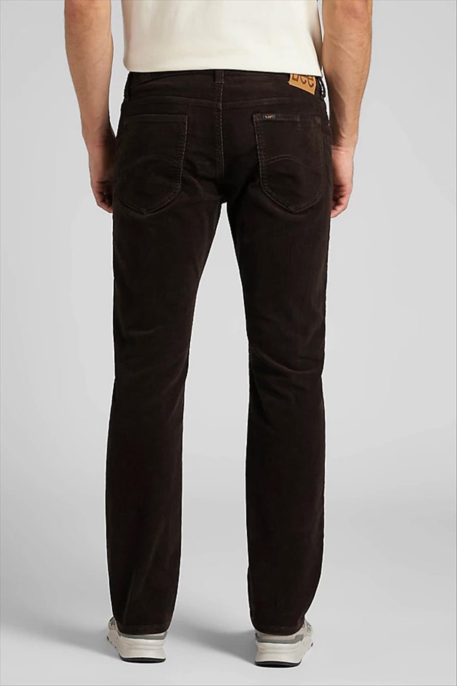 Lee - Donkerbruine Daren Regular Straight jeans