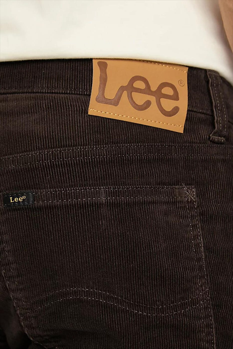 Lee - Donkerbruine Daren Regular Straight jeans