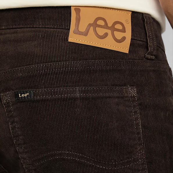 Lee - Donkerbruine Daren Regular Straight jeans