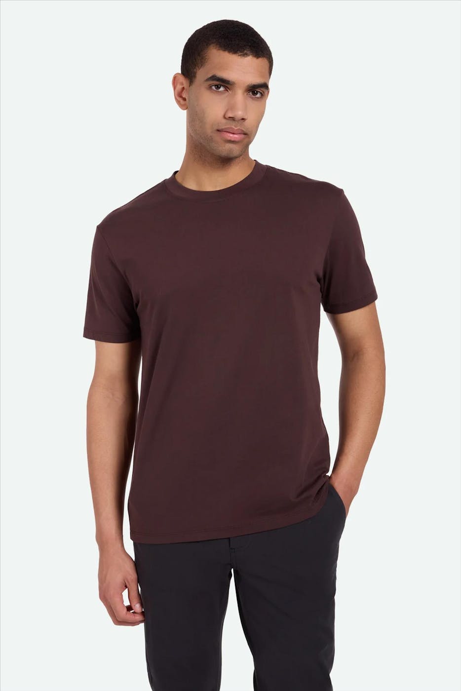 Minimum - Donkerbruine Aarhus T-shirt