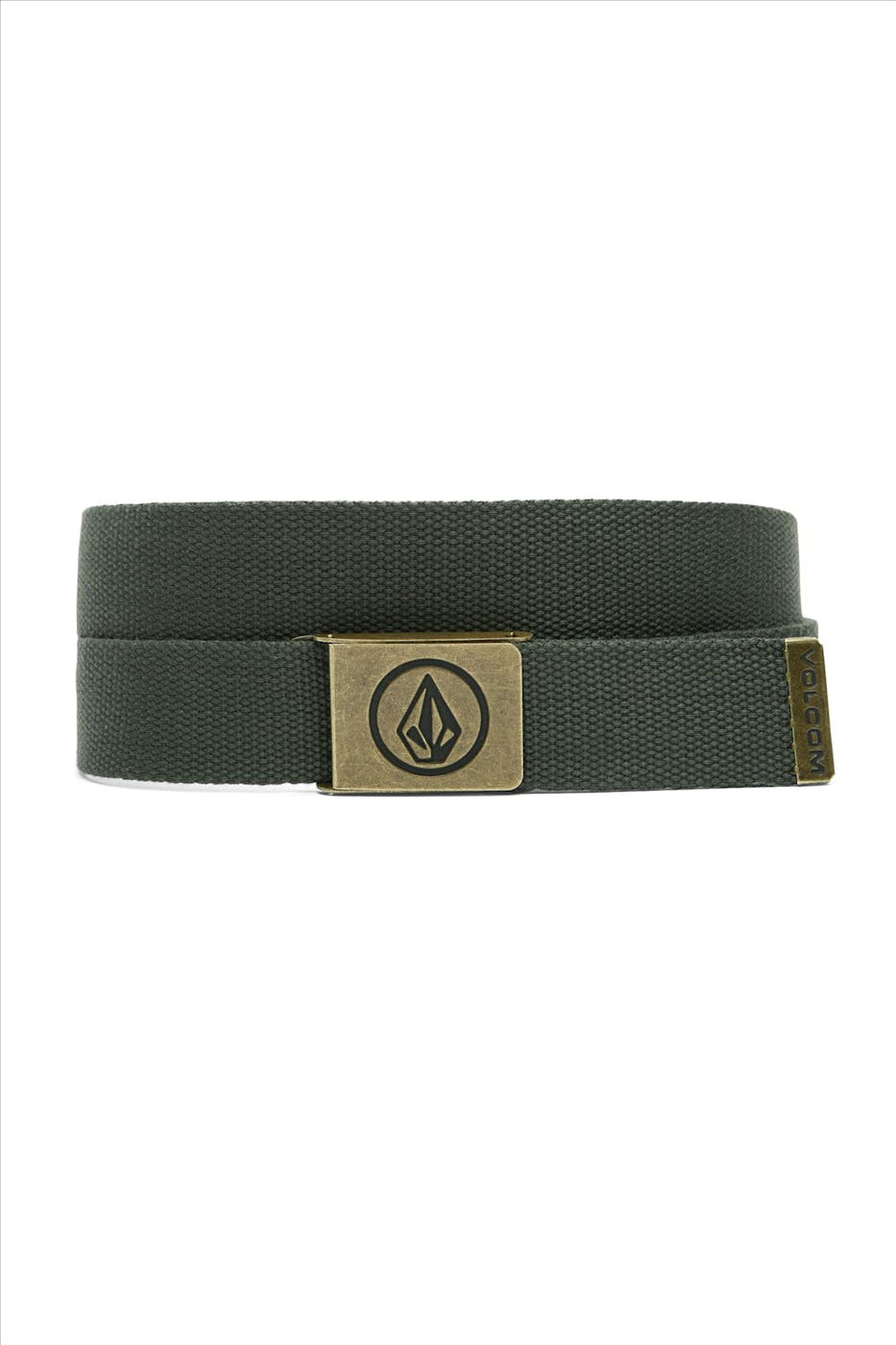 Volcom - Donkergroene Circle Web belt