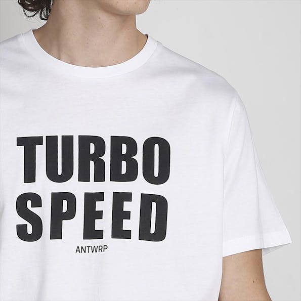 Antwrp - Wit-zwarte Turbo Speed T-shirt