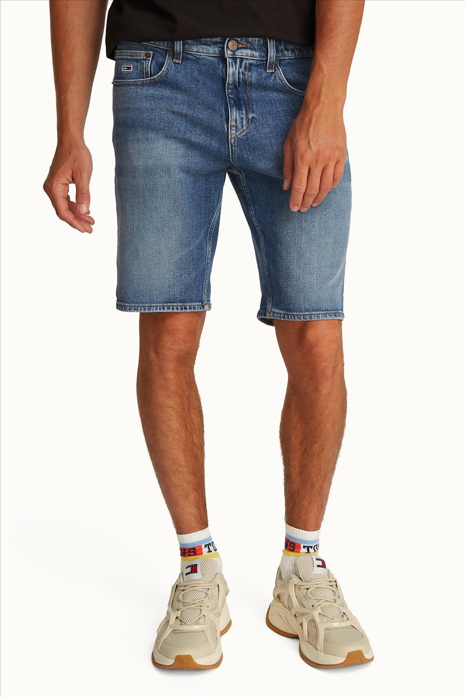 Tommy Jeans - Middenblauwe Scanton jeansshort