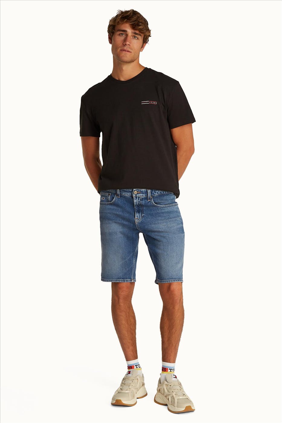 Tommy Jeans - Middenblauwe Scanton jeansshort