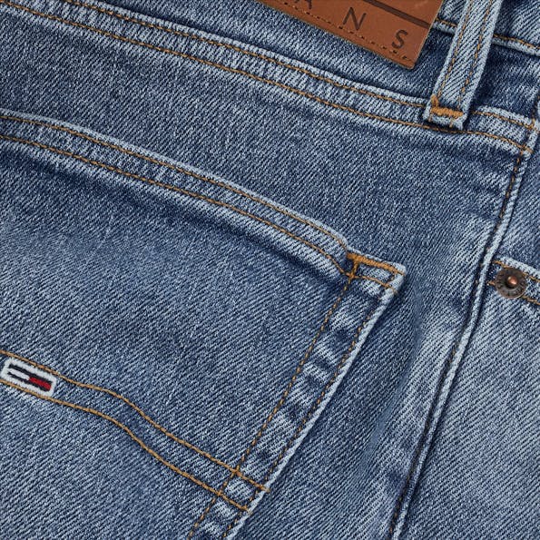 Tommy Jeans - Middenblauwe Scanton jeansshort