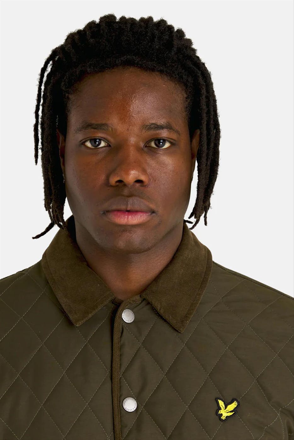 Lyle & Scott - Kakigroene Quilted korte jas