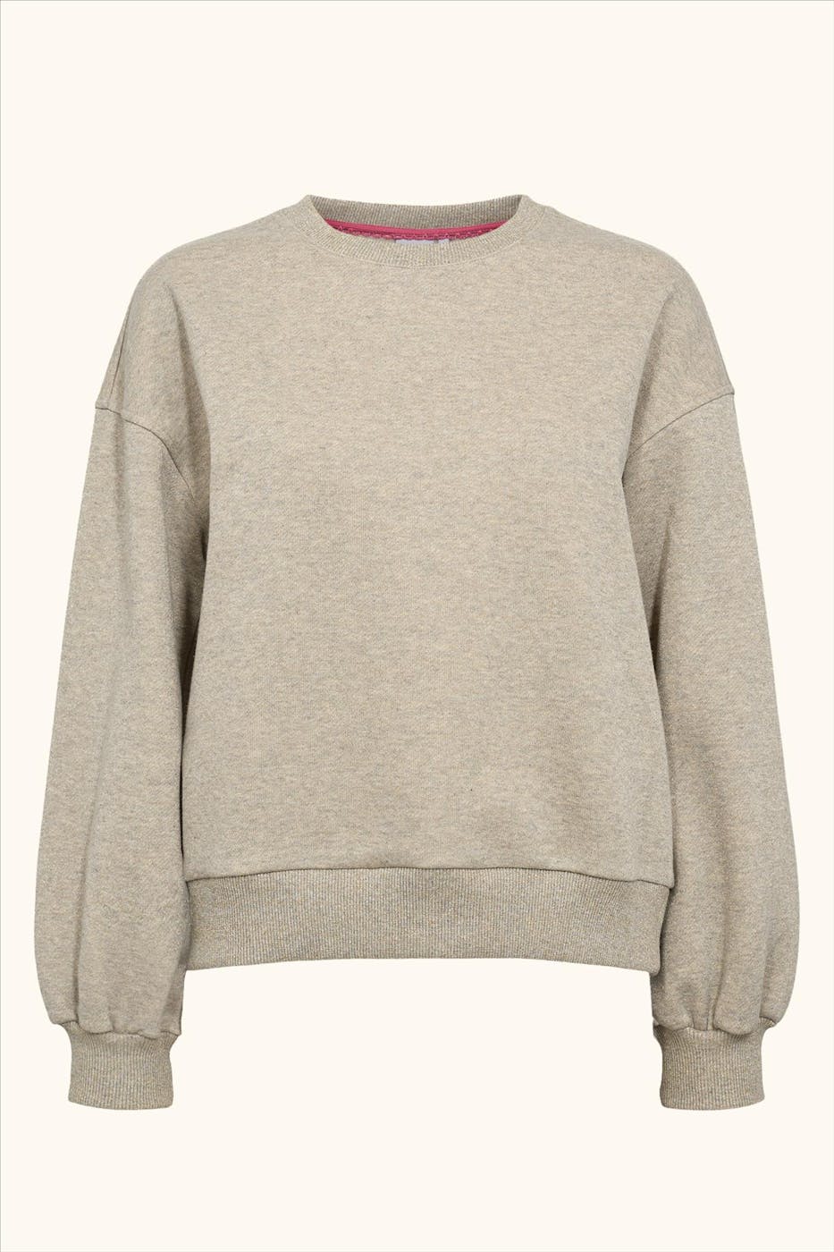 Nümph - Lichtgrijs-Gouden Calli sweater