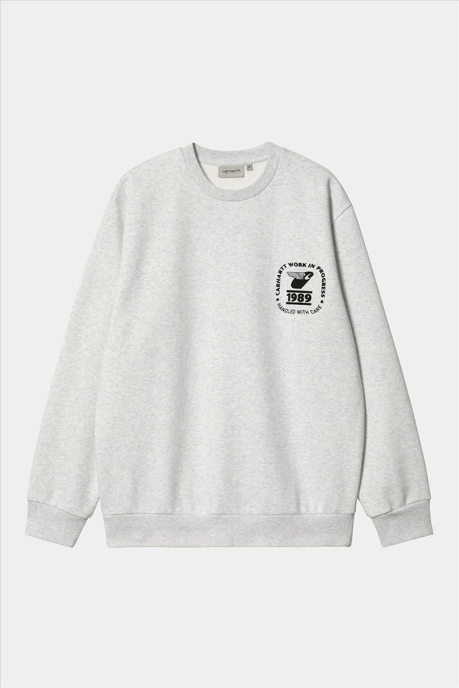 Carhartt WIP - Lichtgrijze Stamp State sweater