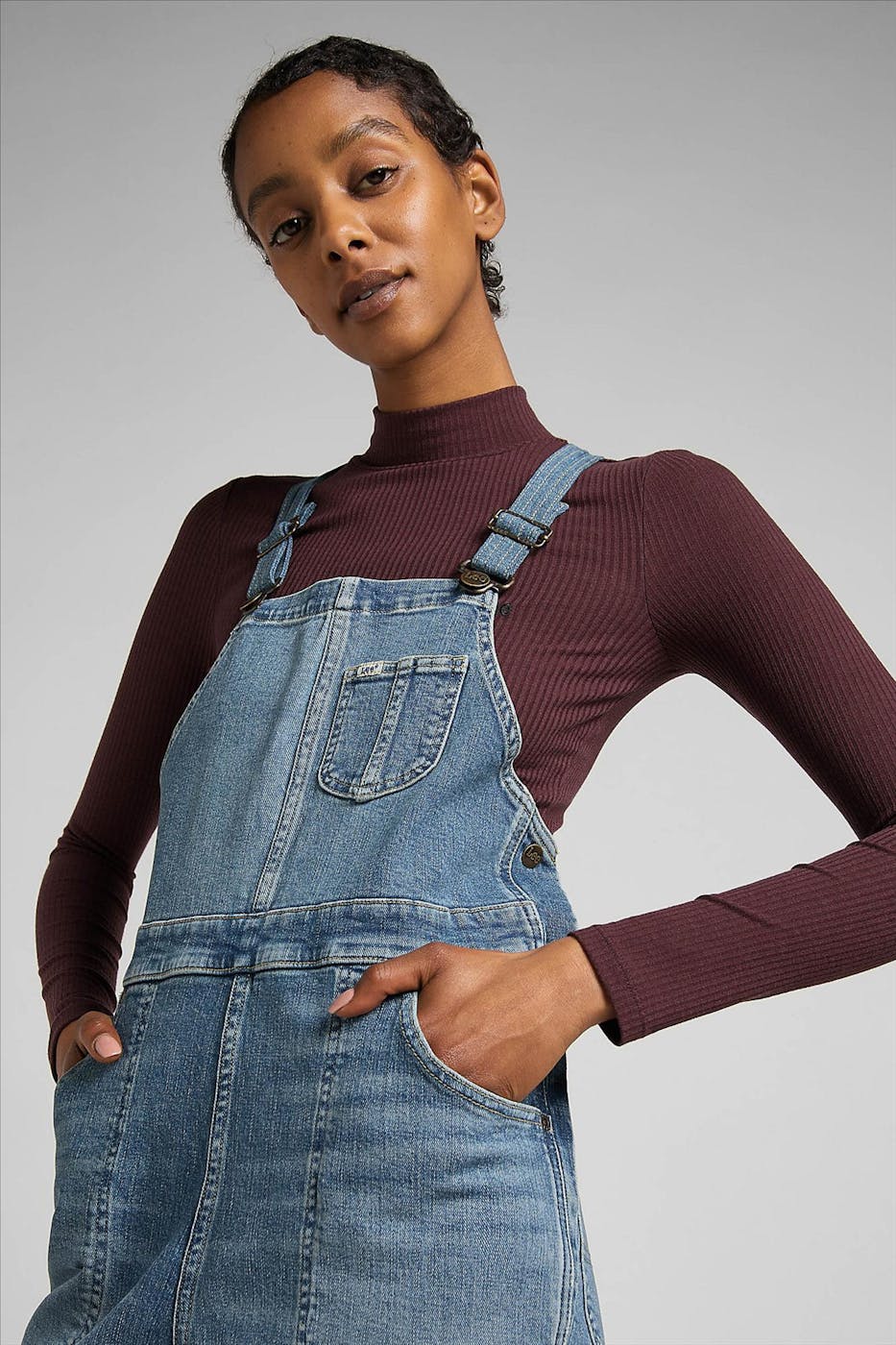Lee - Blauwe Factory Flare overall