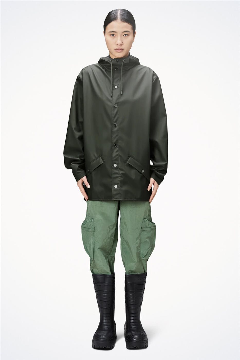RAINS - Legergroen regenjas