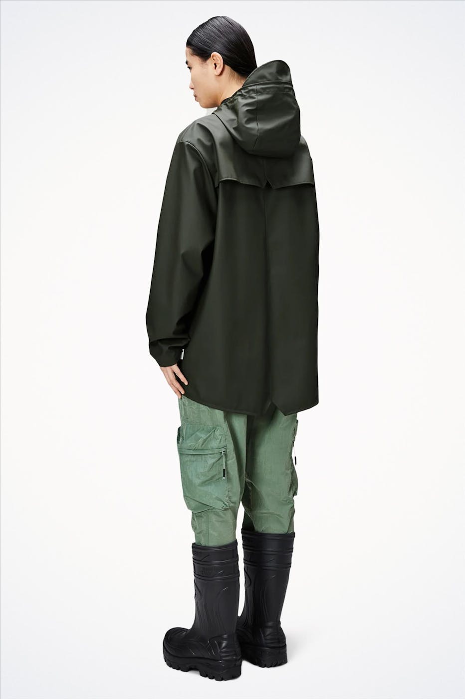 RAINS - Legergroen regenjas