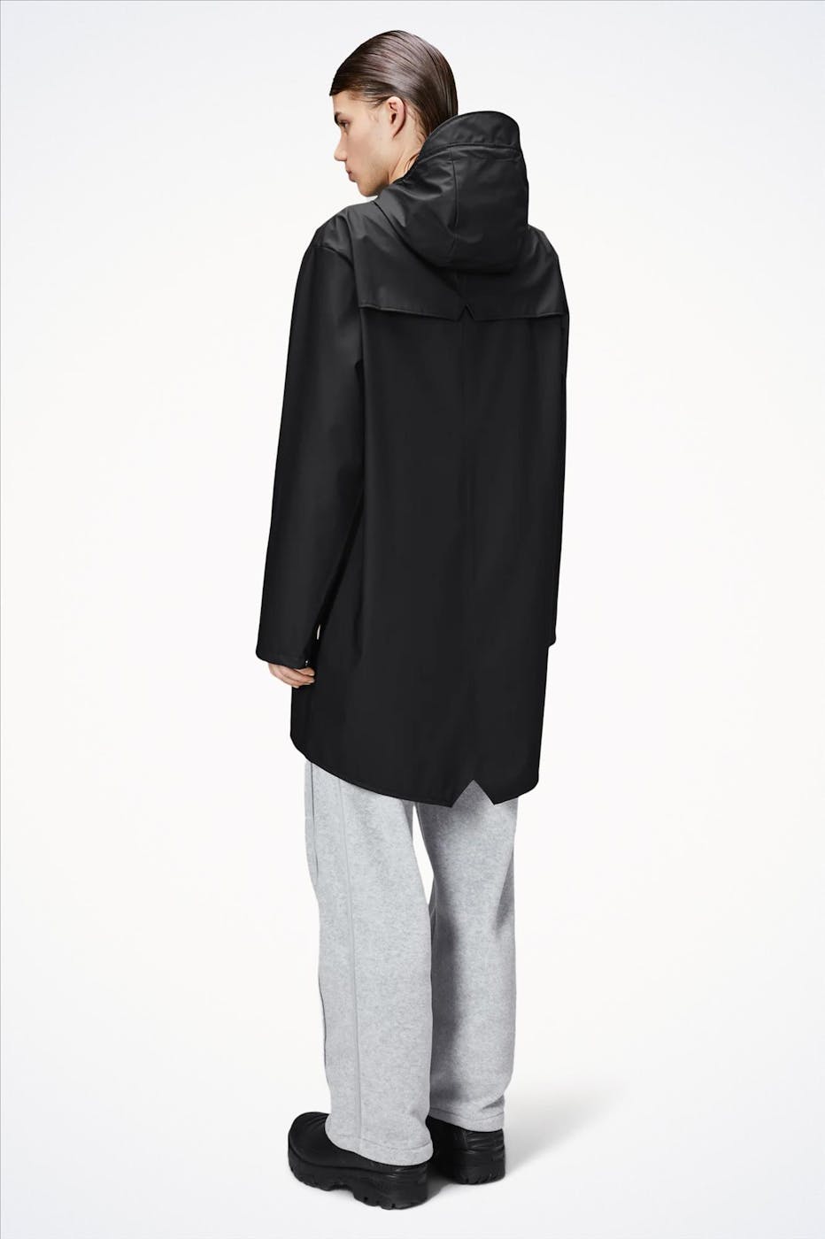 RAINS - Zwarte Long Jacket regenjas