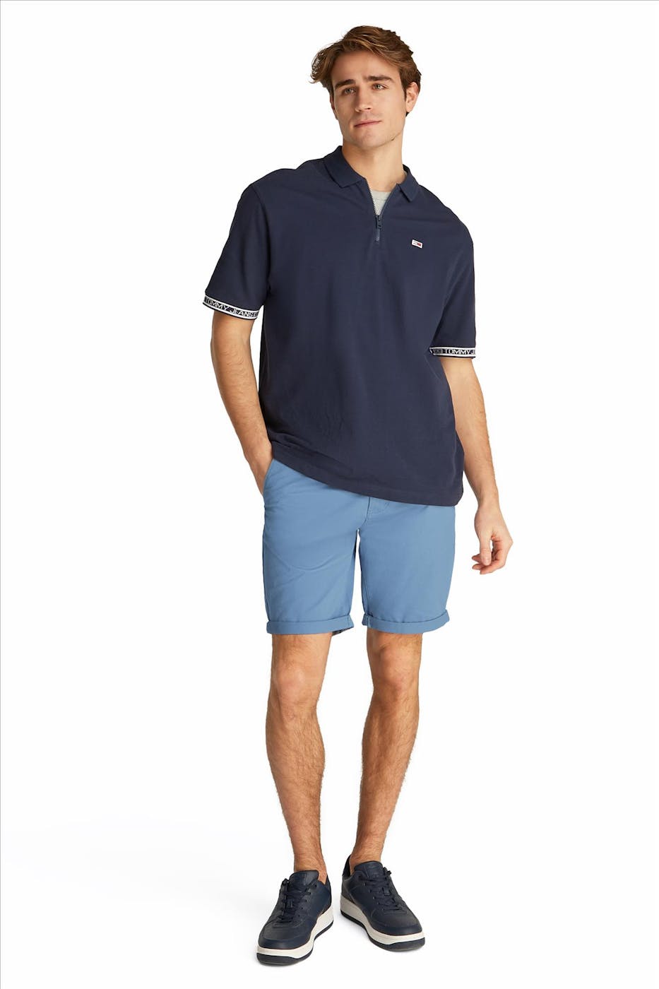 Tommy Jeans - Lichtblauwe Scanton slim chino short