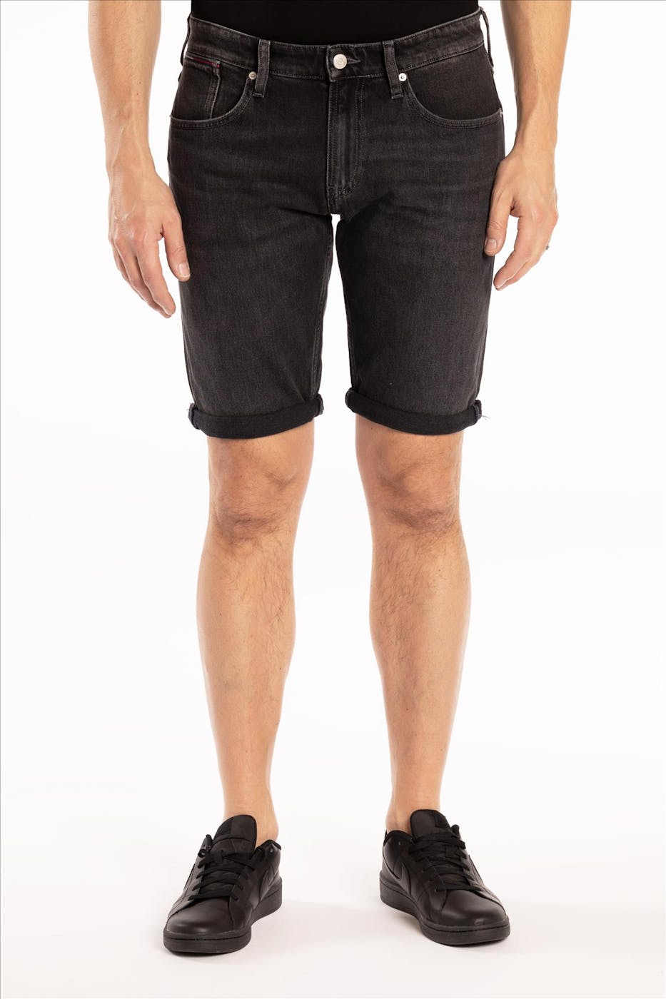 Tommy Jeans - Zwarte Ronnie jeansshort