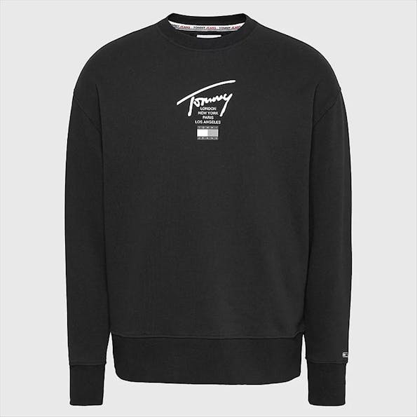Tommy Jeans - Zwarte Modern Crew sweater