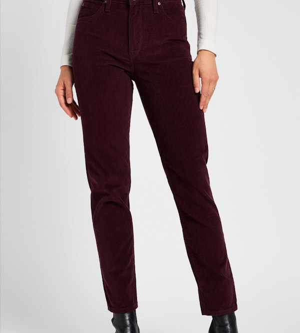 Lee - Bordeaux Carol Regular Straight broek