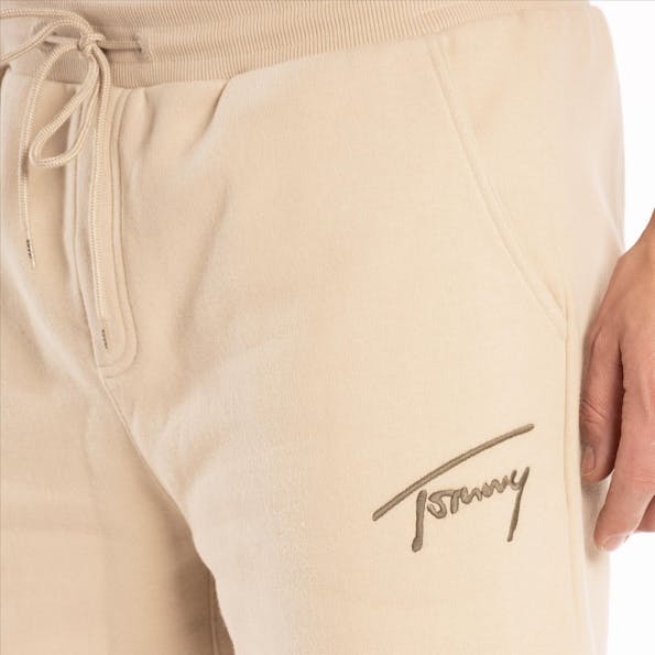 Tommy Jeans - Beige Signature sweatshort