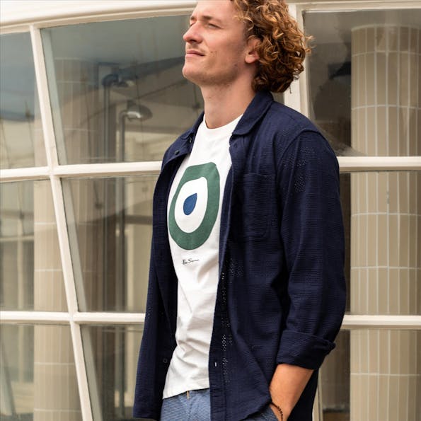 Ben Sherman - Ecru Signature Target t-shirt