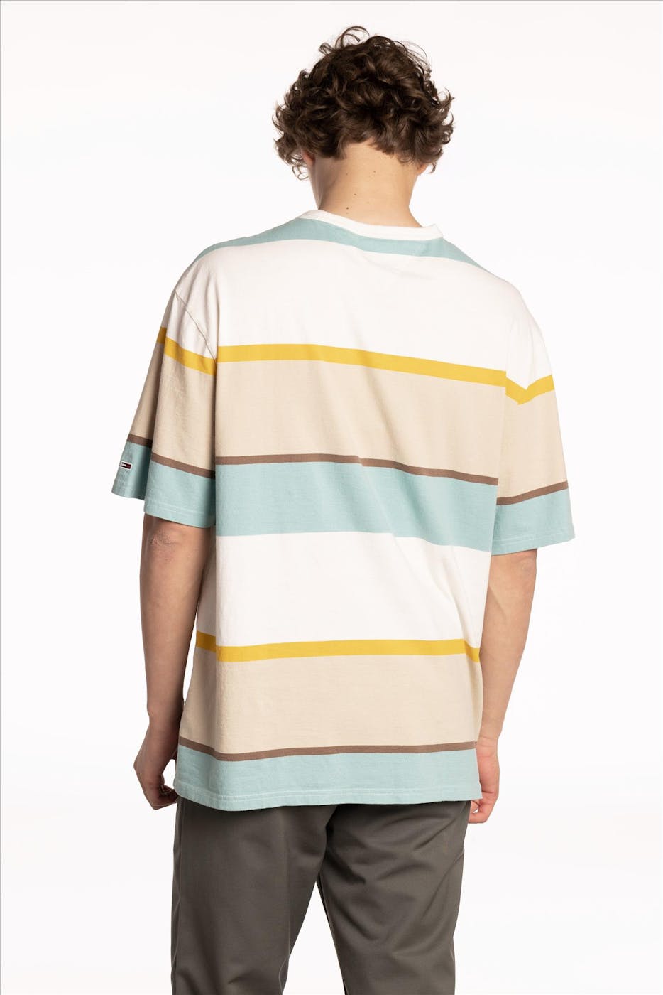 Tommy Jeans - Ecru Bold Stripe T-shirt