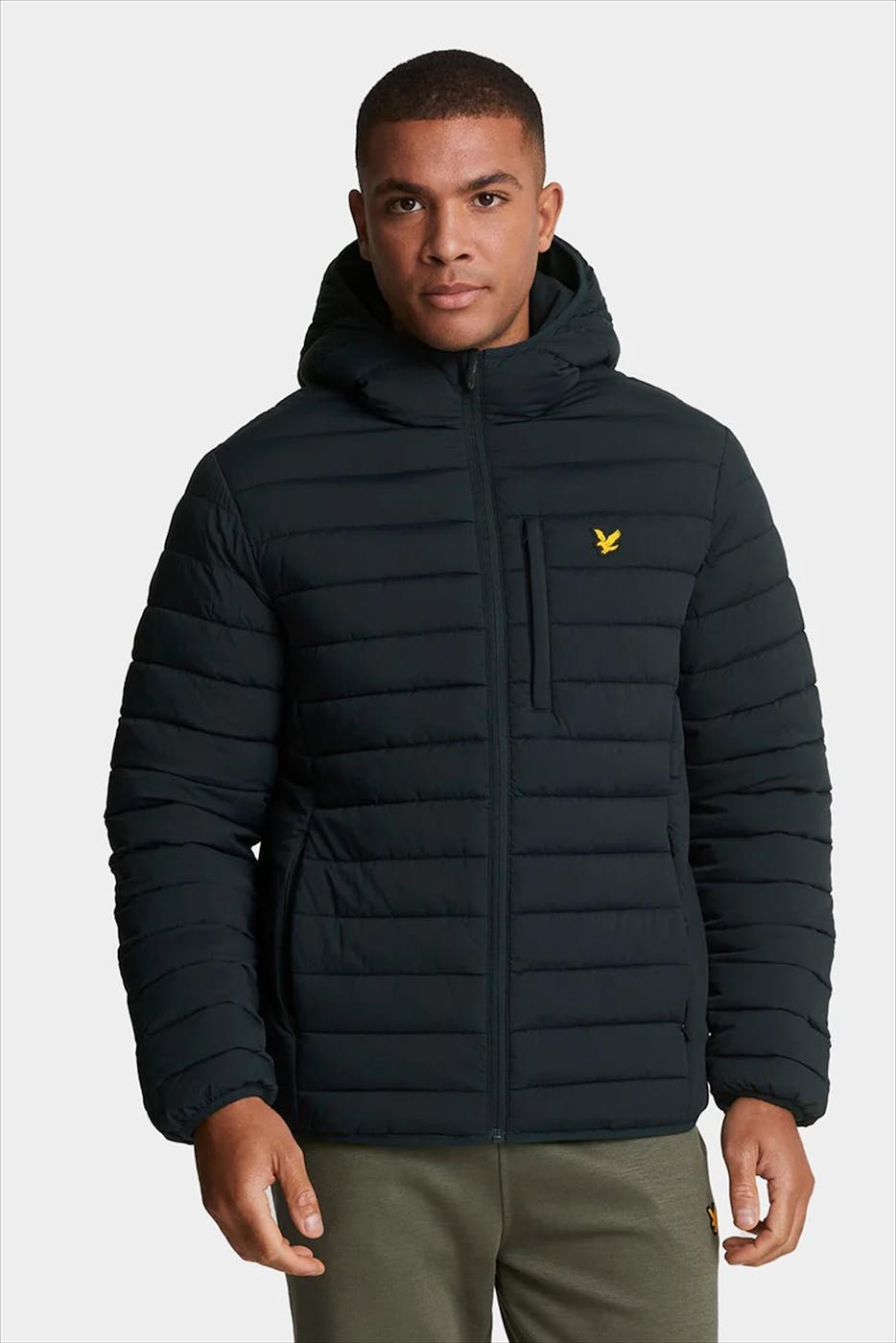 Lyle & Scott - Donkerblauwe Lightweight pufferjas