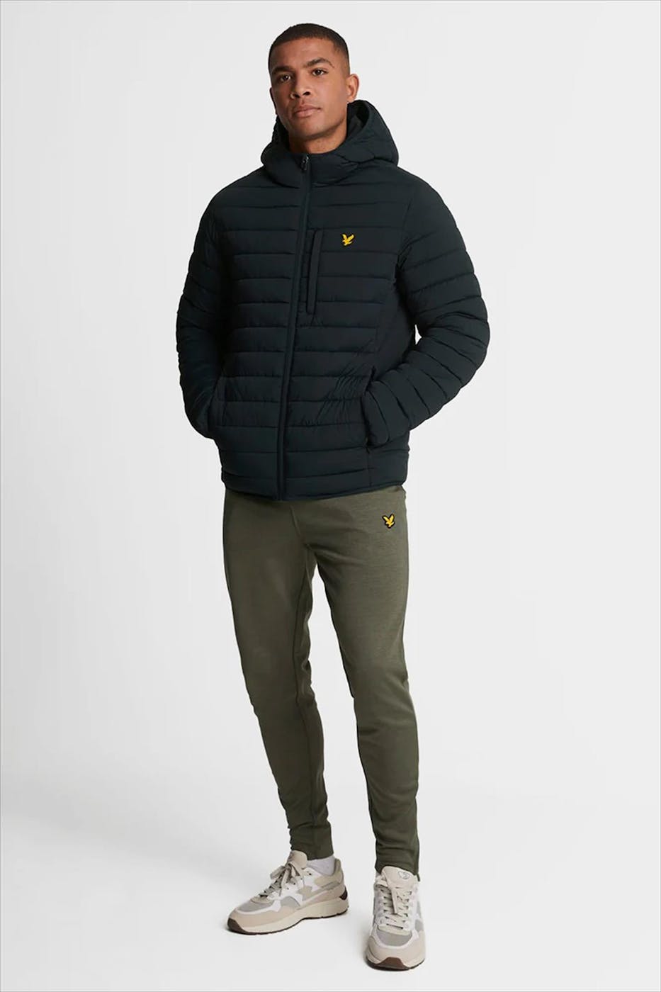 Lyle & Scott - Donkerblauwe Lightweight pufferjas