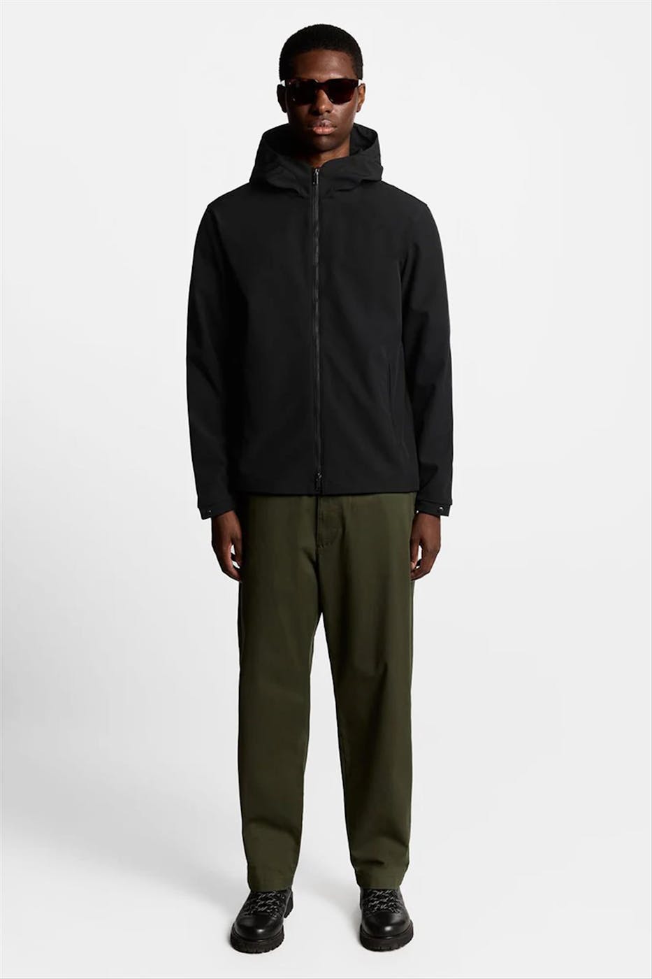 Lyle & Scott - Zwarte Tech Softshell jas