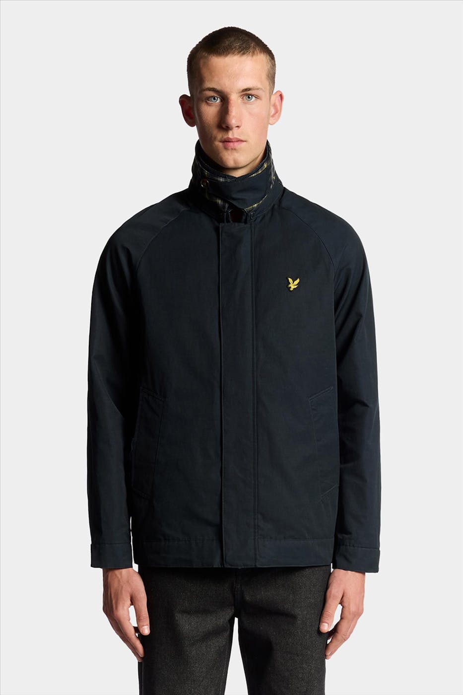 Lyle & Scott - Donkerblauwe Hunting jas