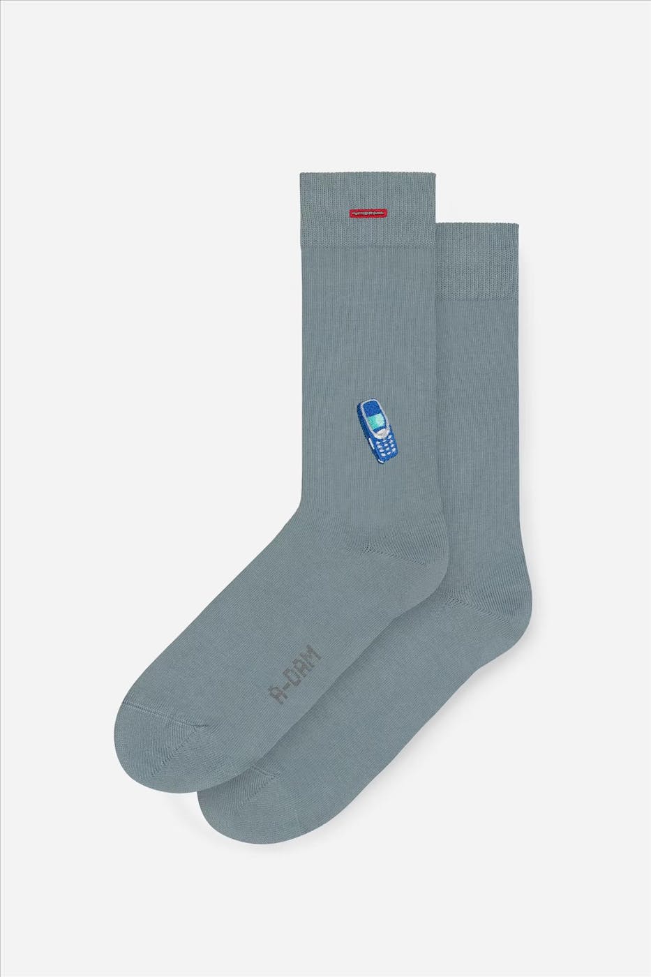 A'dam - Grijsblauwe Mobile sokken, maat: 41-46
