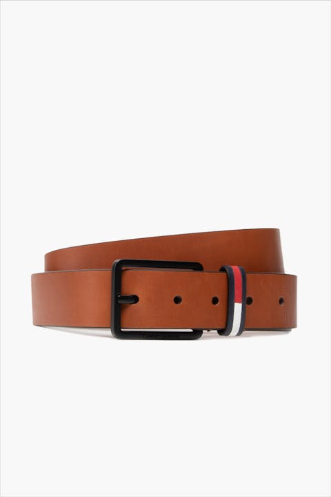 Tommy Jeans - Bruine Elevated Flag riem