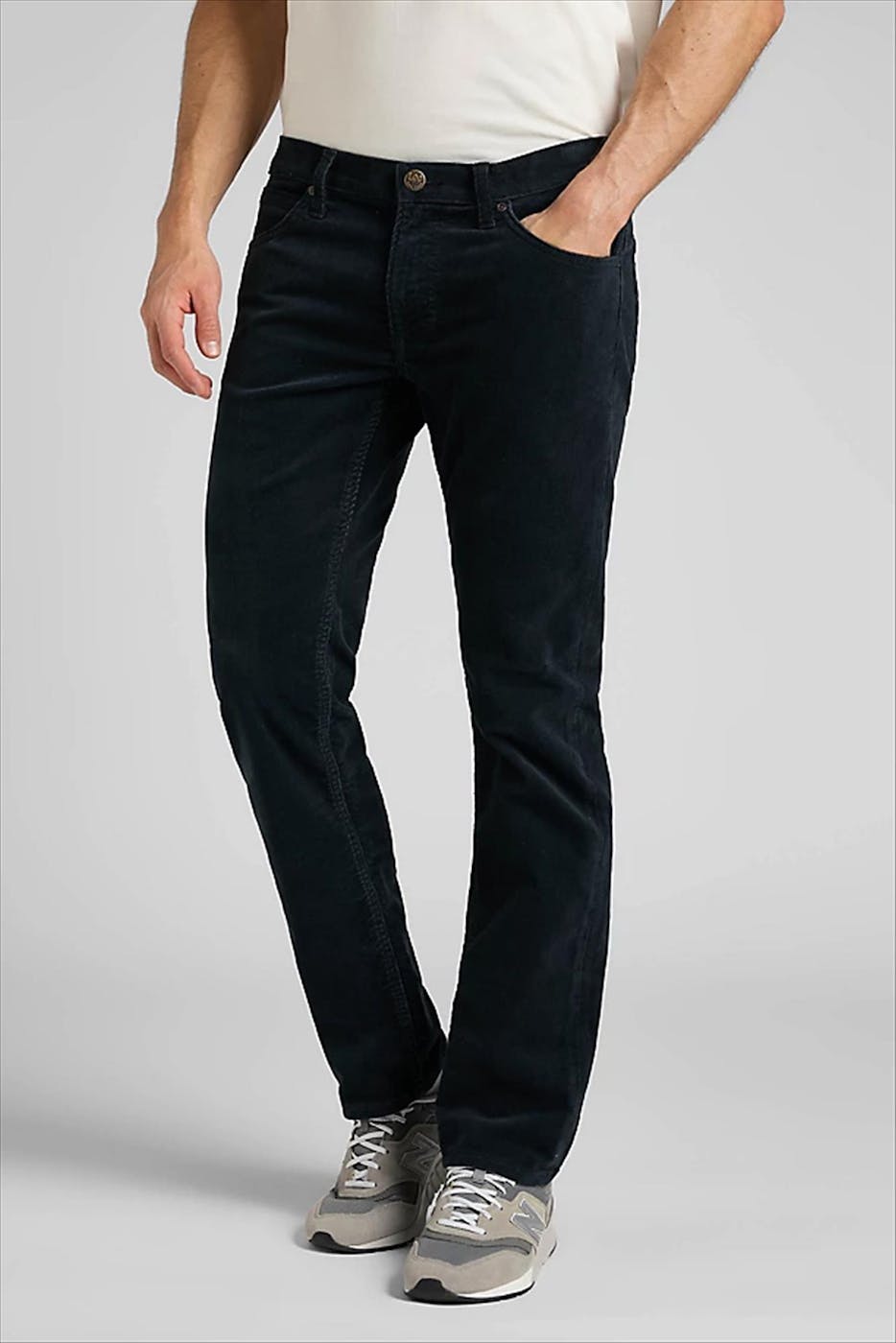 Lee - Donkerblauwe Corduroy Daren broek