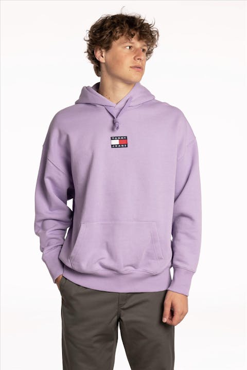 Tommy Jeans - Lichtpaarse TJM Tommy Badge Hoodie