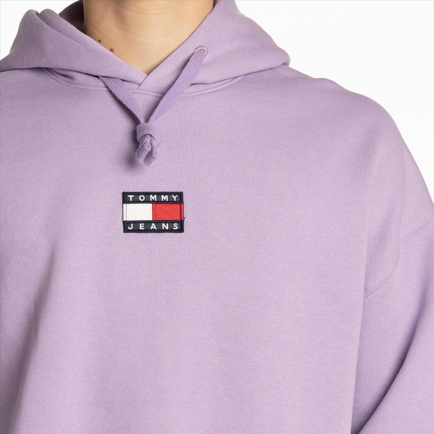 Tommy Jeans - Lichtpaarse TJM Tommy Badge Hoodie