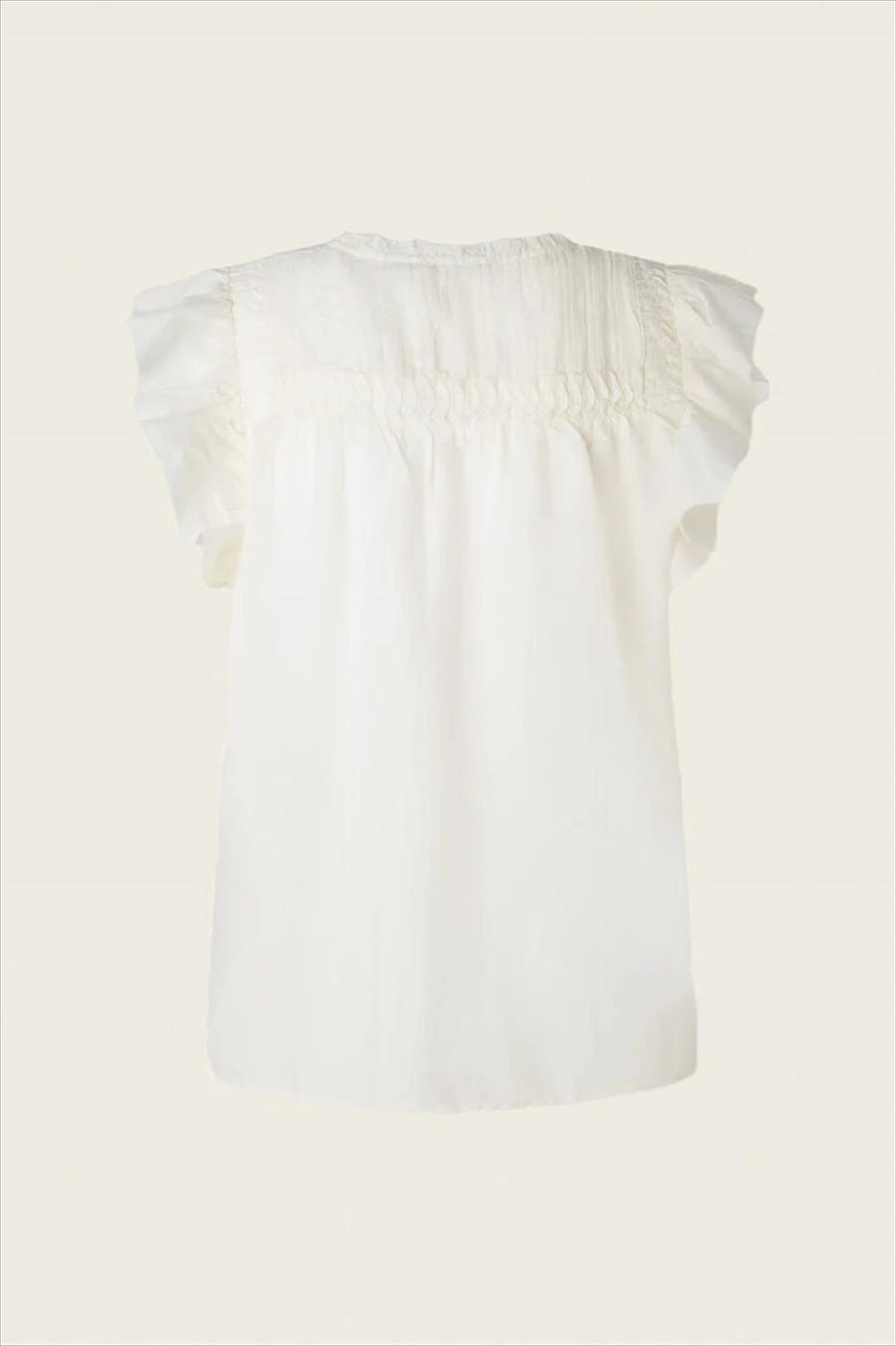 Pepe Jeans London - Witte Pleated Detail blouse