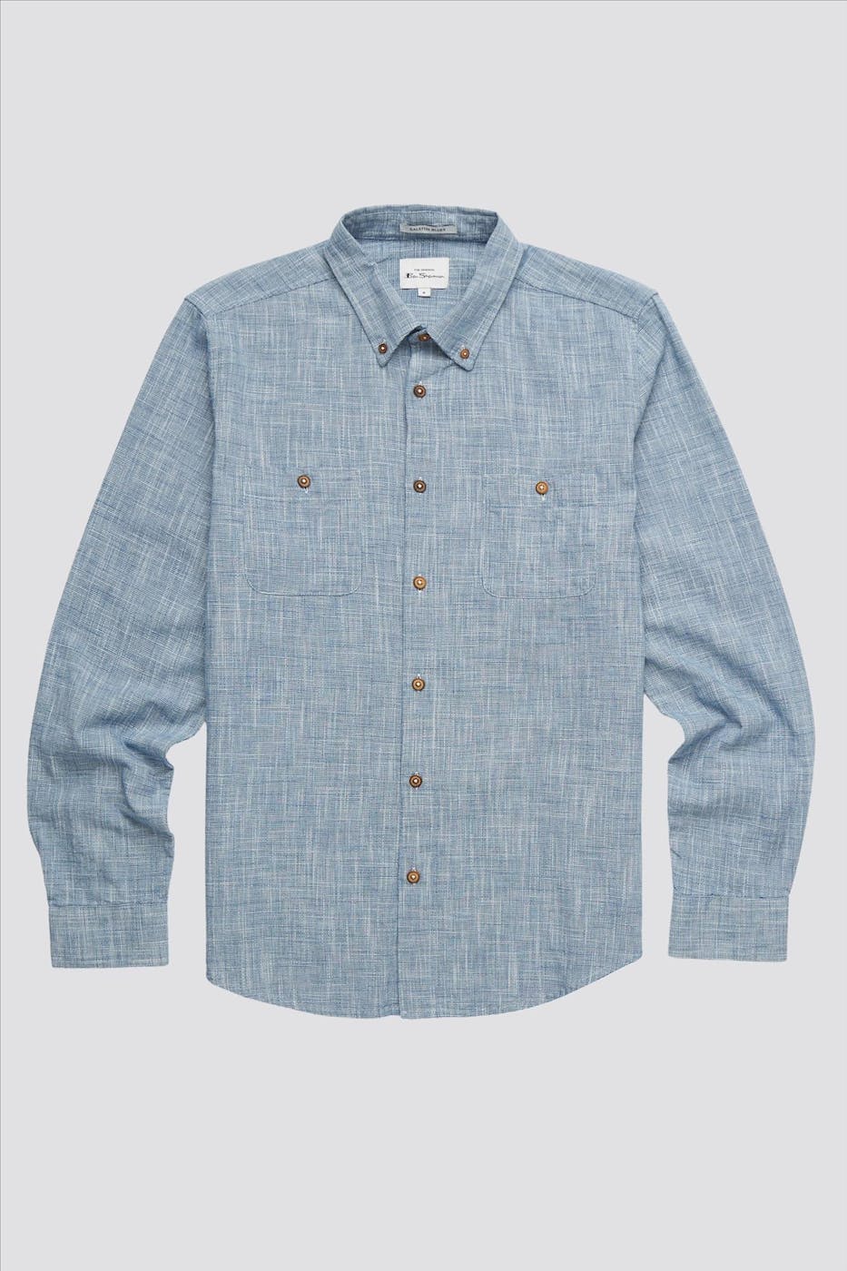 Ben Sherman - Blauw Dalston hemd
