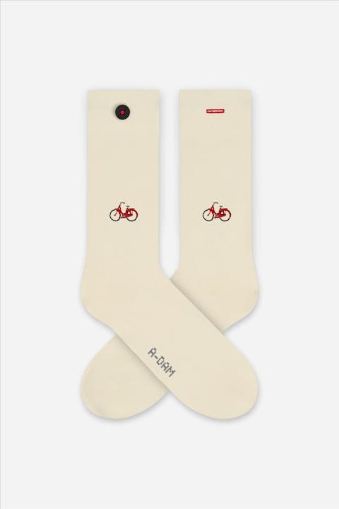 A'dam - Ecru Bike sokken, maat: 41-46