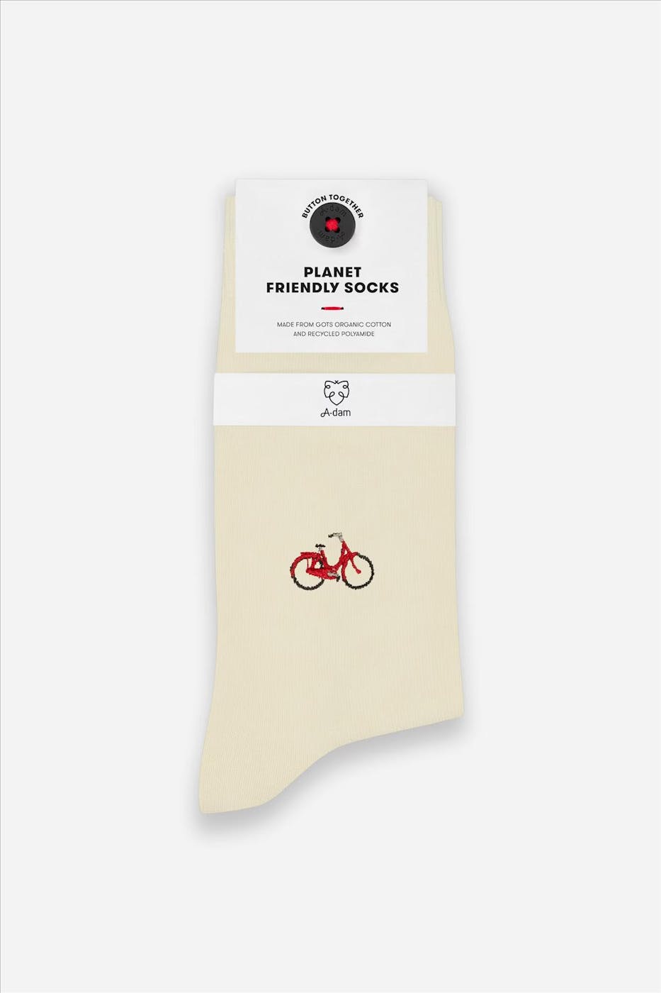 A'dam - Ecru Bike sokken, maat: 41-46